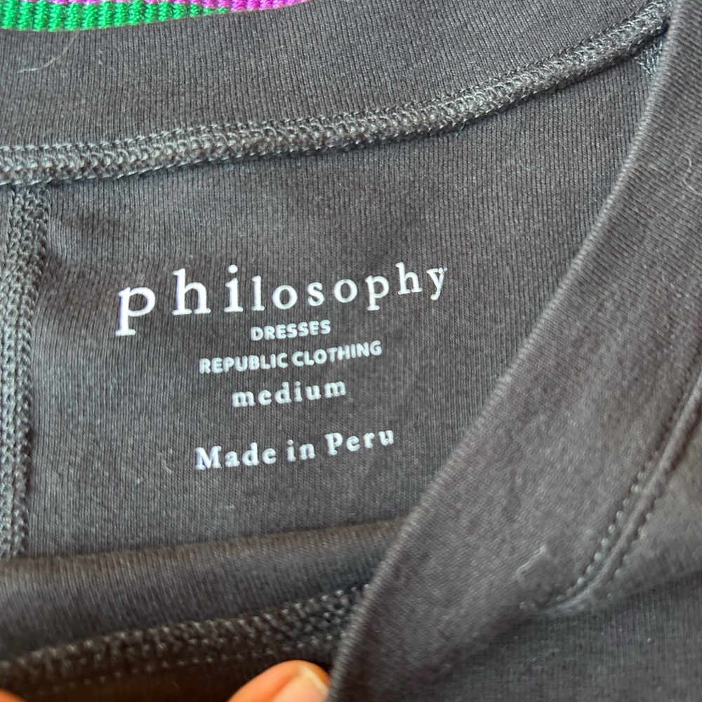 Philosophy Black Mini Dress - Picture 7 of 10